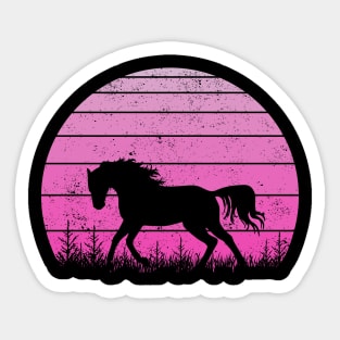 Horse Sunset Horse Lover Sticker